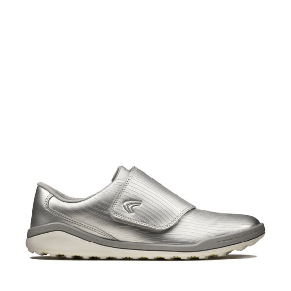 Clarks Girls Circuit Swift Youth Trainers Silver | USA-6741952
